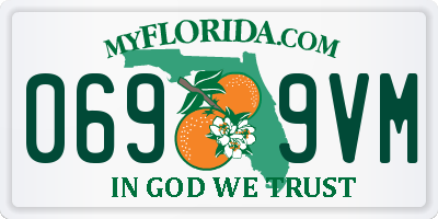 FL license plate 0699VM