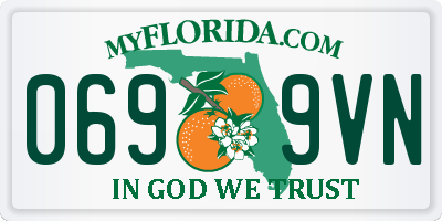 FL license plate 0699VN