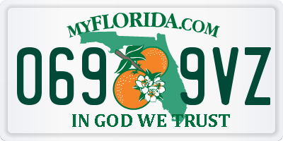 FL license plate 0699VZ