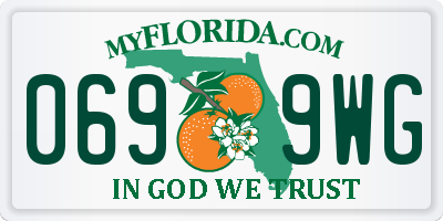 FL license plate 0699WG