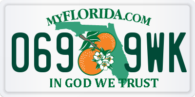 FL license plate 0699WK