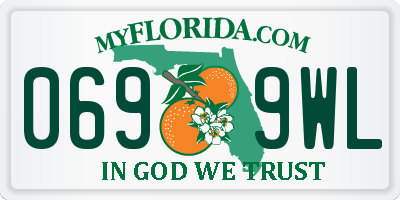 FL license plate 0699WL