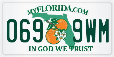 FL license plate 0699WM