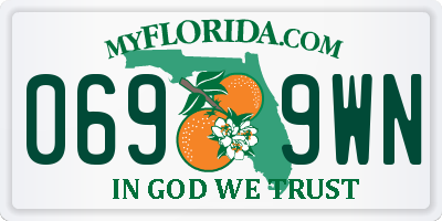 FL license plate 0699WN