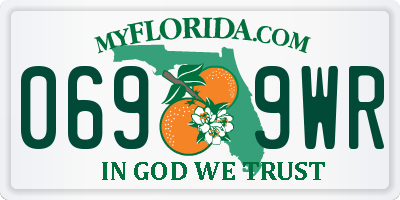 FL license plate 0699WR