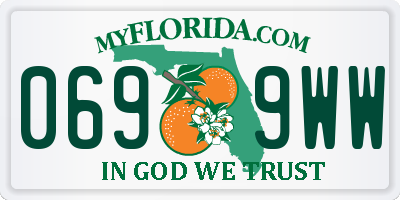FL license plate 0699WW