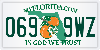 FL license plate 0699WZ