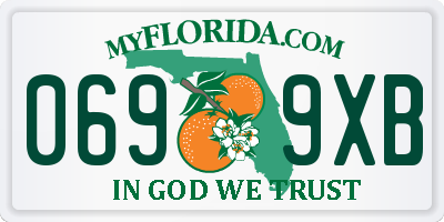 FL license plate 0699XB