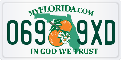 FL license plate 0699XD