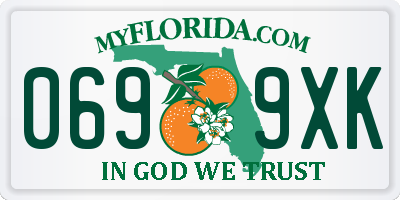 FL license plate 0699XK