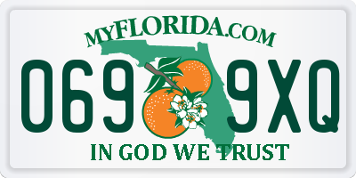 FL license plate 0699XQ
