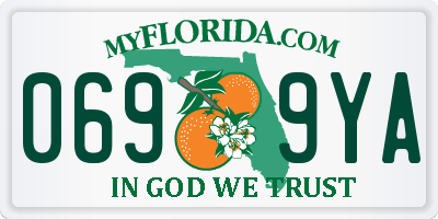 FL license plate 0699YA