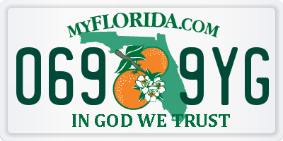 FL license plate 0699YG