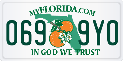 FL license plate 0699YO