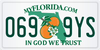 FL license plate 0699YS