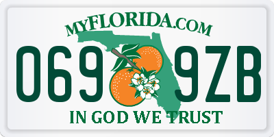 FL license plate 0699ZB