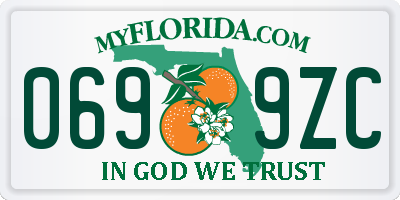 FL license plate 0699ZC