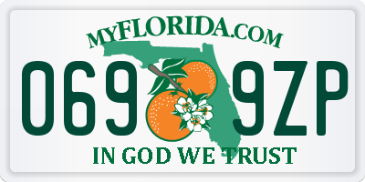 FL license plate 0699ZP