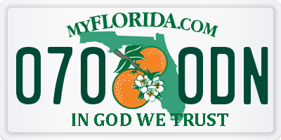 FL license plate 0700DN