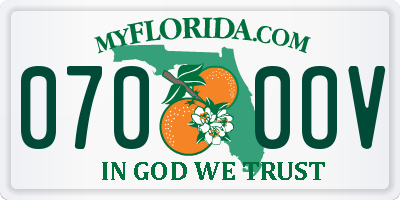 FL license plate 0700OV