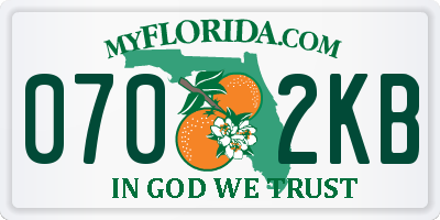 FL license plate 0702KB