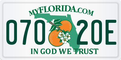 FL license plate 0702OE