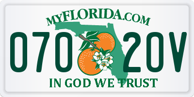 FL license plate 0702OV