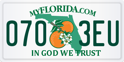 FL license plate 0703EU