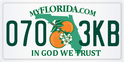 FL license plate 0703KB