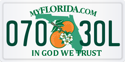 FL license plate 0703OL