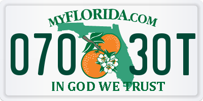 FL license plate 0703OT