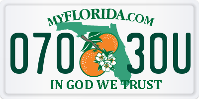 FL license plate 0703OU