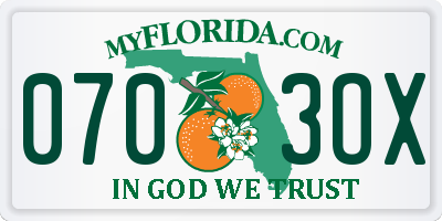 FL license plate 0703OX