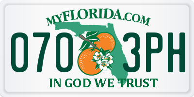 FL license plate 0703PH