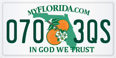 FL license plate 0703QS