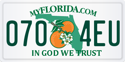 FL license plate 0704EU