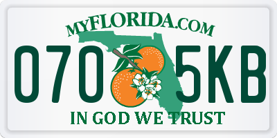 FL license plate 0705KB