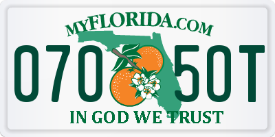 FL license plate 0705OT