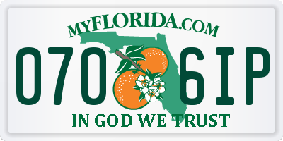 FL license plate 0706IP
