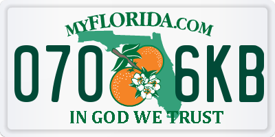 FL license plate 0706KB