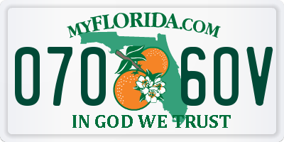 FL license plate 0706OV