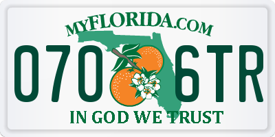 FL license plate 0706TR