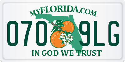 FL license plate 0709LG