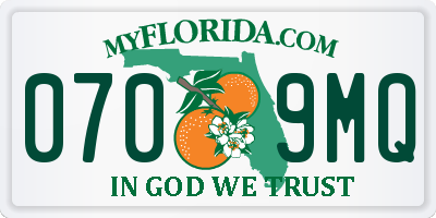 FL license plate 0709MQ