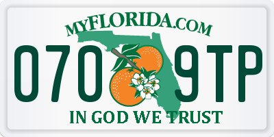 FL license plate 0709TP