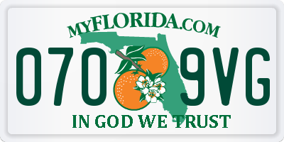 FL license plate 0709VG