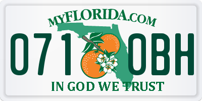 FL license plate 0710BH