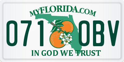 FL license plate 0710BV