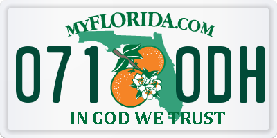 FL license plate 0710DH