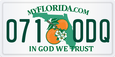 FL license plate 0710DQ